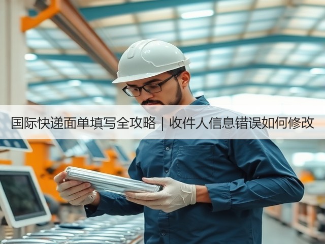 国际快递面单填写全攻略|收件人信息错误如何修改(图3) 国际快递面单填写全攻略|收件人信息错误如何修改(图3)