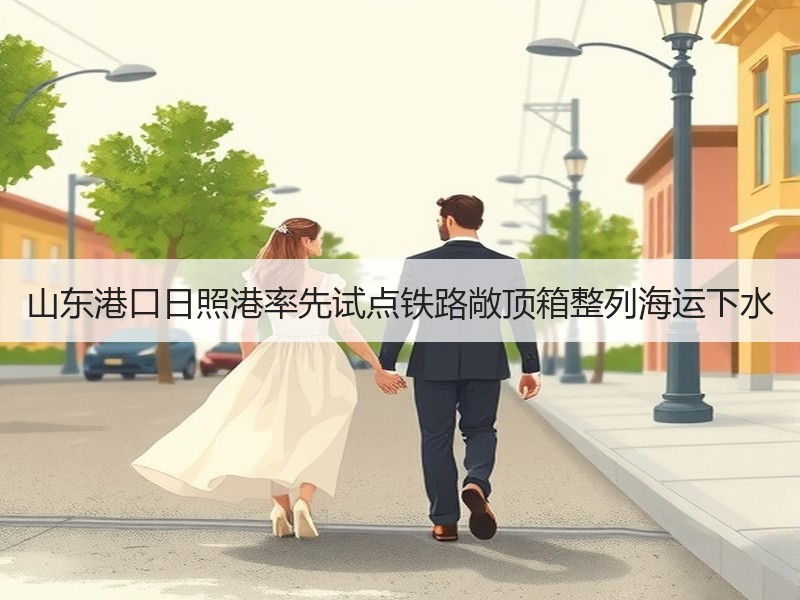 山东港口日照港率先试点铁路敞顶箱整列海运下水