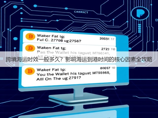 跨境海运时效一般多久?影响海运到港时间的核心因素全攻略(图1) 跨境海运时效一般多久?影响海运到港时间的核心因素全攻略(图1)