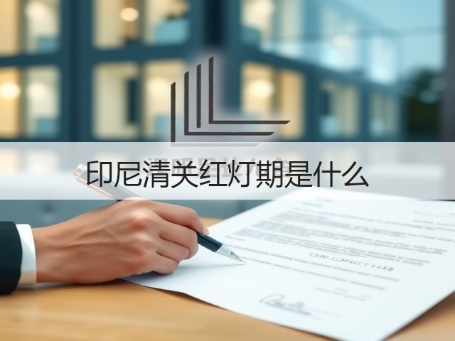 印尼清关红灯期是什么(图2)