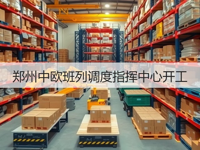 郑州中欧班列调度指挥中心开工(图1)