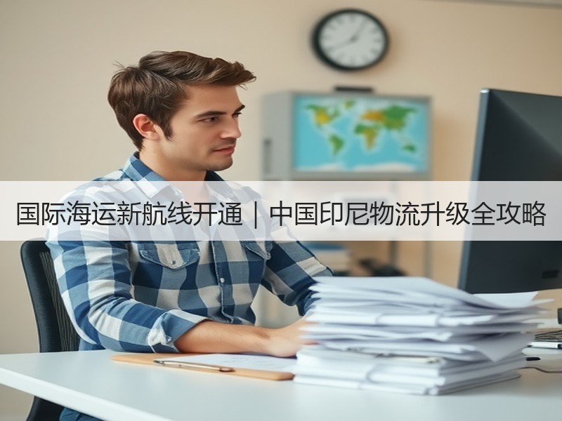 国际海运新航线开通｜中国印尼物流升级全攻略