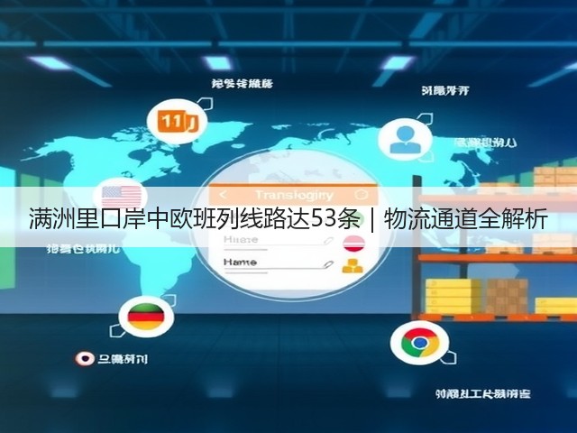 满洲里口岸中欧班列线路达53条｜物流通道全解析(图3)