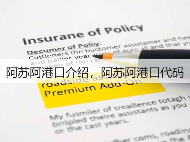 阿苏阿港口介绍，阿苏阿港口代码(图2)