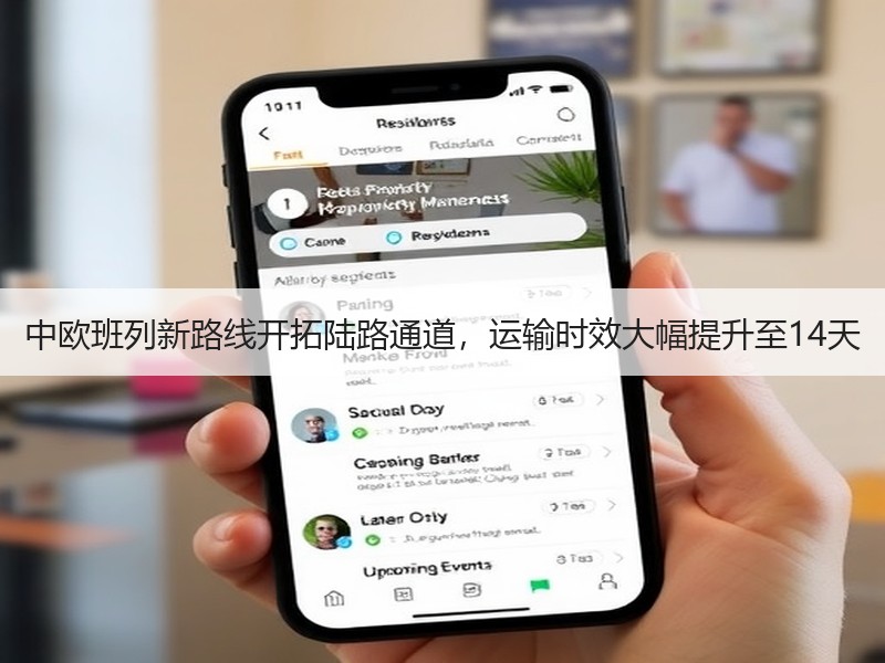 中欧班列新路线开拓陆路通道，运输时效大幅提升至14天