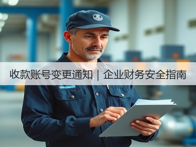 收款账号变更通知｜企业财务安全指南(图1)