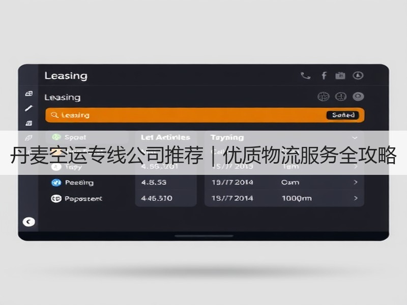 丹麦空运专线公司推荐｜优质物流服务全攻略