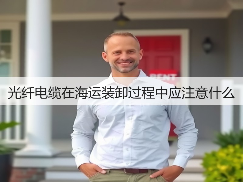 光纤电缆在海运装卸过程中应注意什么