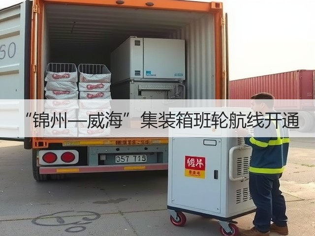 “锦州—威海”集装箱班轮航线开通(图1)