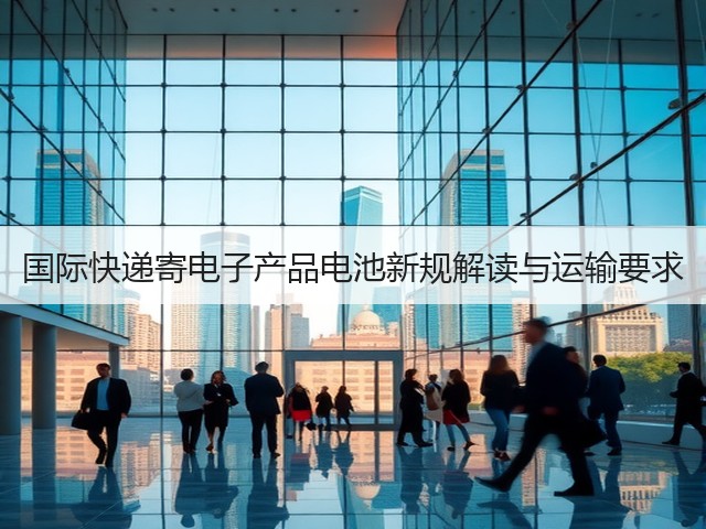 国际快递寄电子产品电池新规解读与运输要求(图1)