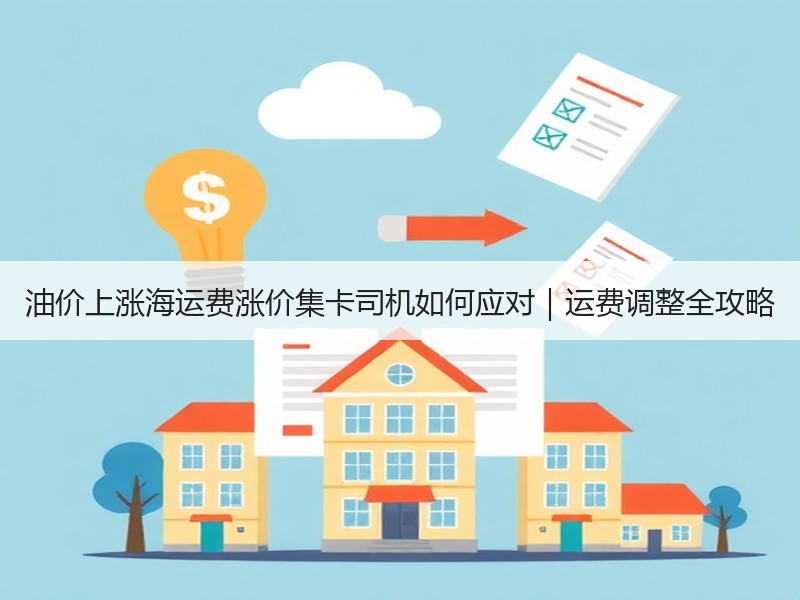 油价上涨海运费涨价集卡司机如何应对｜运费调整全攻略
