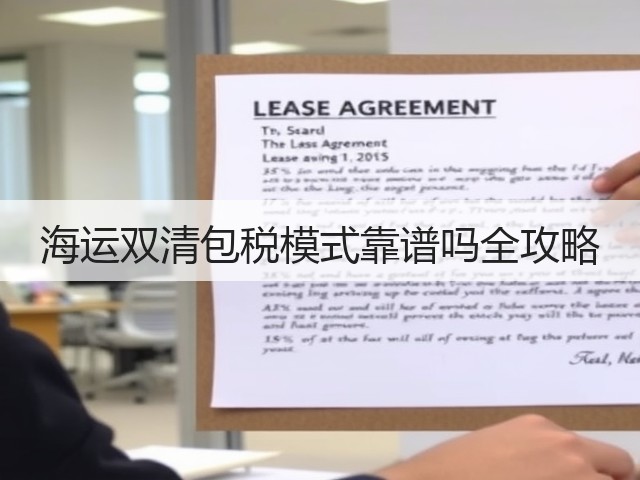 海运双清包税模式靠谱吗全攻略(图1) 海运双清包税模式靠谱吗全攻略(图1)