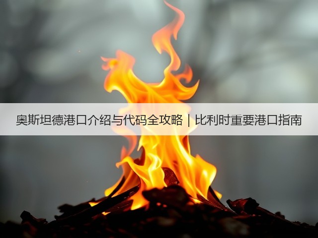 奥斯坦德港口介绍与代码全攻略｜比利时重要港口指南(图3)