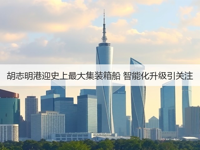 胡志明港迎史上最大集装箱船 智能化升级引关注(图2)