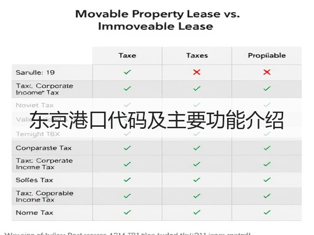东京港口代码及主要功能介绍(图1)