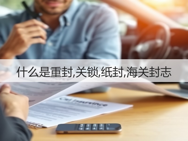 什么是重封,关锁,纸封,海关封志