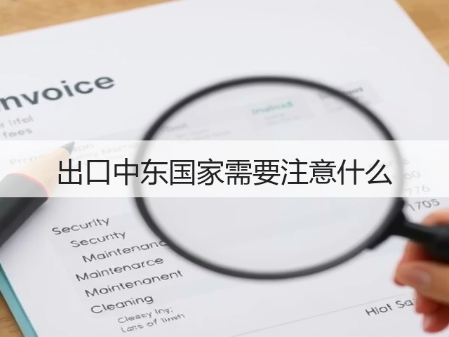 出口中东国家需要注意什么(图3)