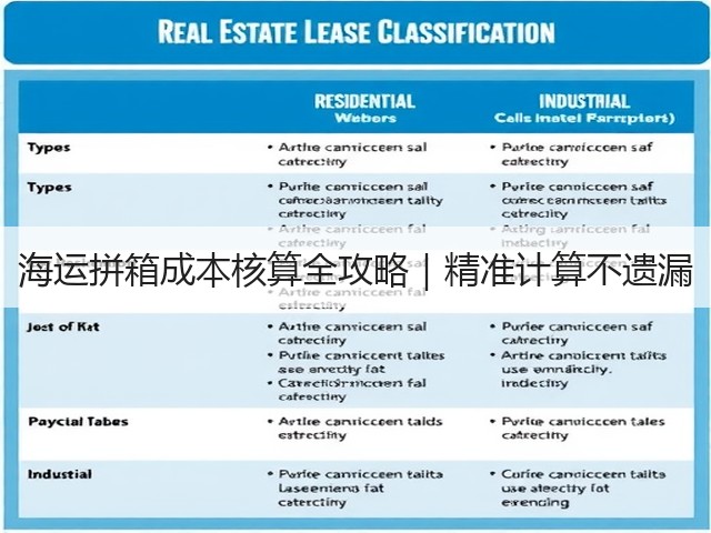 海运拼箱成本核算全攻略｜精准计算不遗漏(图3)