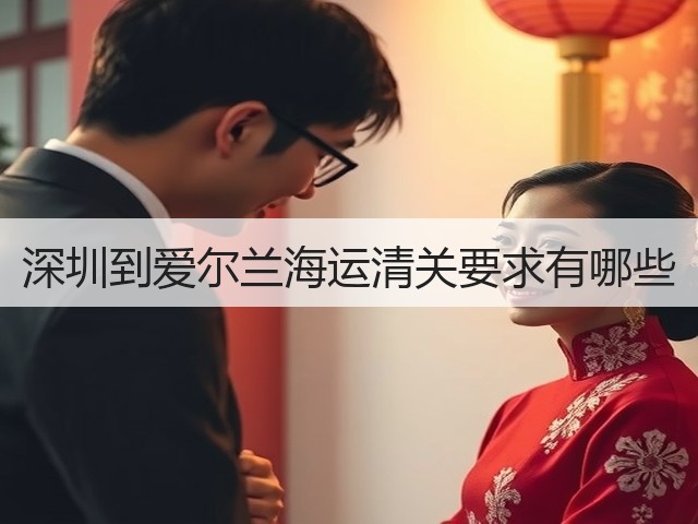 深圳到爱尔兰海运清关要求有哪些(图1) 深圳到爱尔兰海运清关要求有哪些(图1)