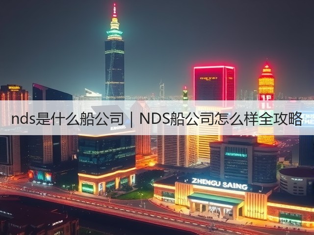 nds是什么船公司｜NDS船公司怎么样全攻略(图1)