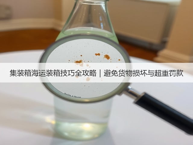 集装箱海运装箱技巧全攻略｜避免货物损坏与超重罚款(图2)