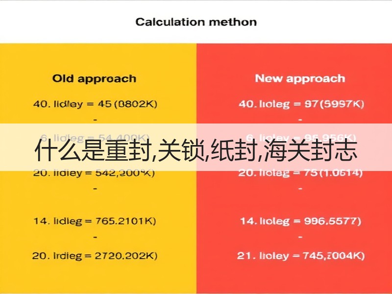 什么是重封,关锁,纸封,海关封志