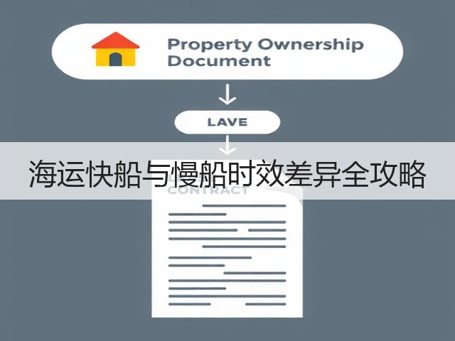 海运快船与慢船时效差异全攻略(图2)