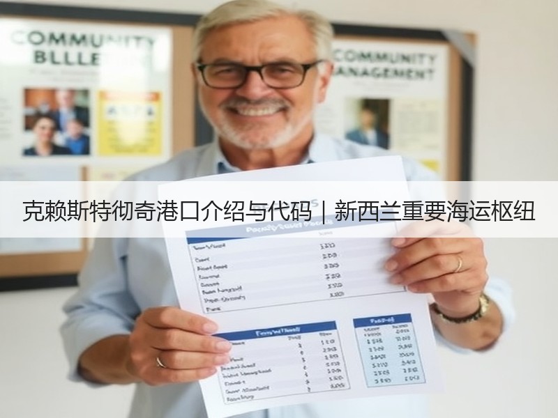克赖斯特彻奇港口介绍与代码｜新西兰重要海运枢纽