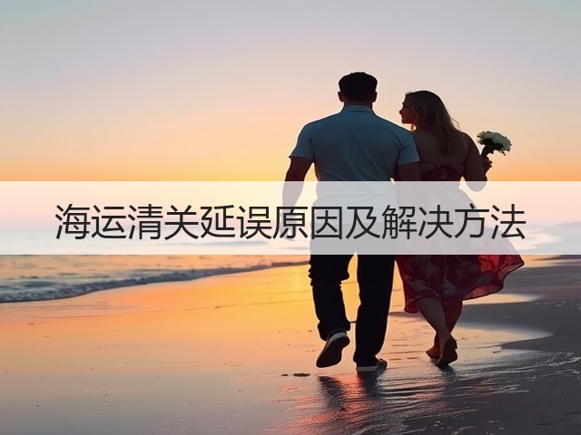 海运清关延误原因及解决方法(图3)