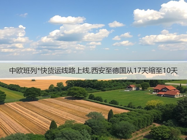 中欧班列*快货运线路上线,西安至德国从17天缩至10天(图3)