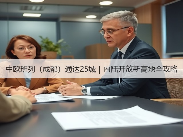 中欧班列(成都)通达25城|内陆开放新高地全攻略(图2) 中欧班列(成都)通达25城|内陆开放新高地全攻略(图2)