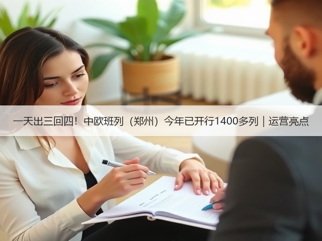一天出三回四！中欧班列（郑州）今年已开行1400多列｜运营亮点(图1)