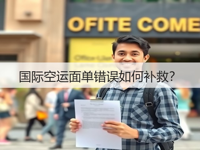 国际空运面单错误如何补救?(图1) 国际空运面单错误如何补救?(图1)