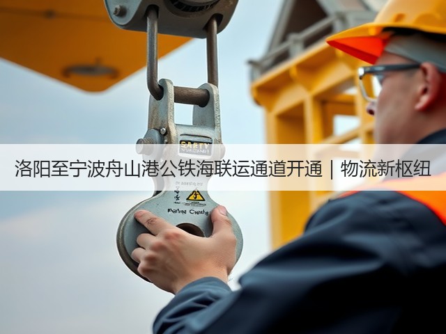洛阳至宁波舟山港公铁海联运通道开通｜物流新枢纽(图2)