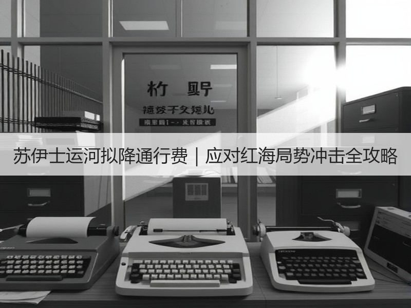 苏伊士运河拟降通行费｜应对红海局势冲击全攻略