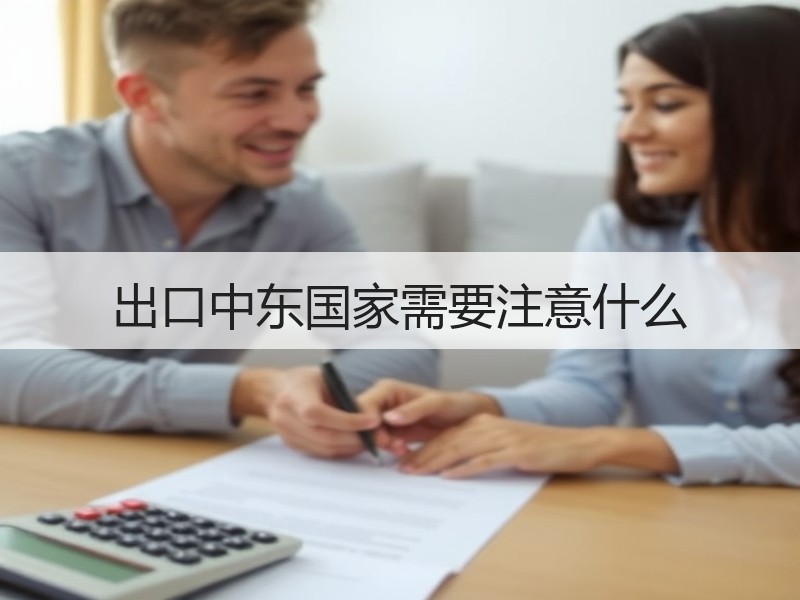 出口中东国家需要注意什么