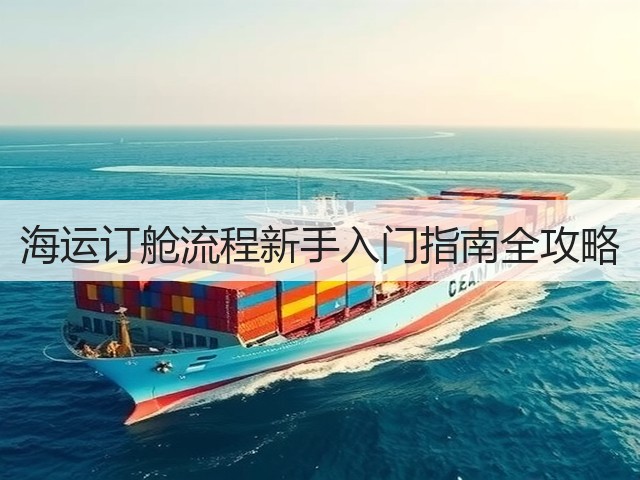海运订舱流程新手入门指南全攻略(图3) 海运订舱流程新手入门指南全攻略(图3)