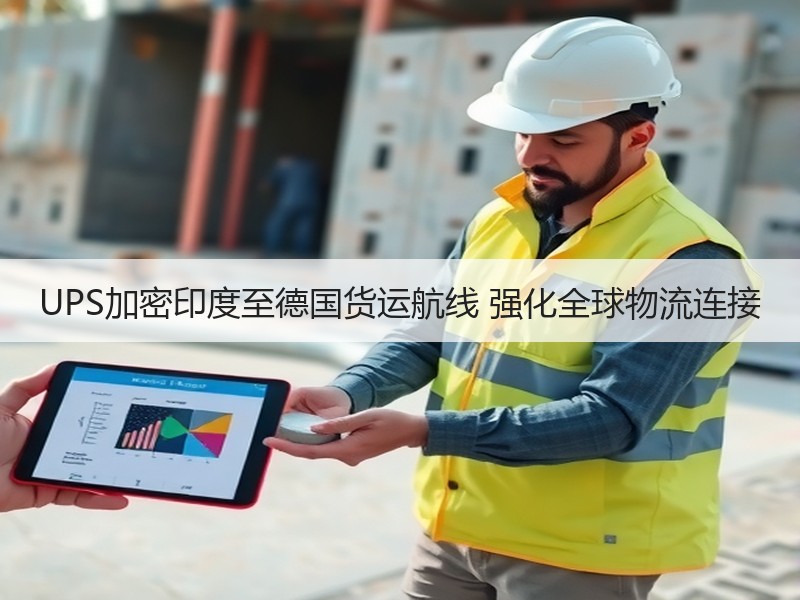 UPS加密印度至德国货运航线 强化全球物流连接