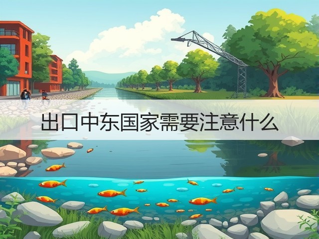 出口中东国家需要注意什么(图1)