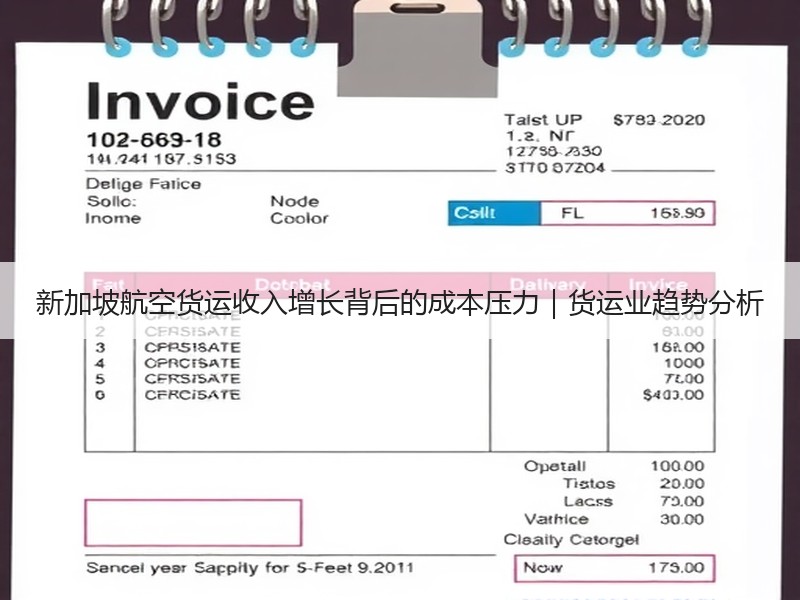 新加坡航空货运收入增长背后的成本压力｜货运业趋势分析