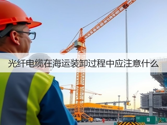 光纤电缆在海运装卸过程中应注意什么(图2)