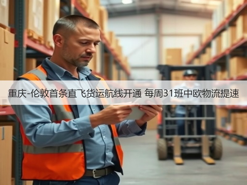 重庆-伦敦首条直飞货运航线开通 每周31班中欧物流提速