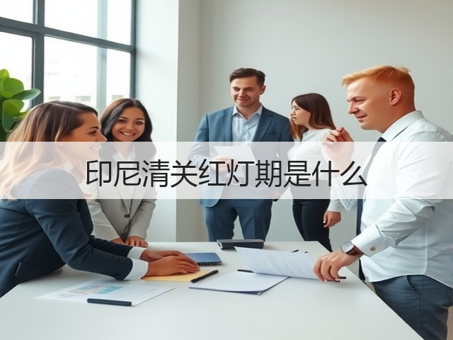 印尼清关红灯期是什么(图1)