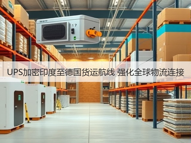 UPS加密印度至德国货运航线 强化全球物流连接(图1) UPS加密印度至德国货运航线 强化全球物流连接(图1)