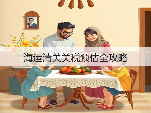 海运清关关税预估全攻略(图1)