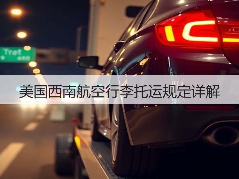 美国西南航空行李托运规定详解