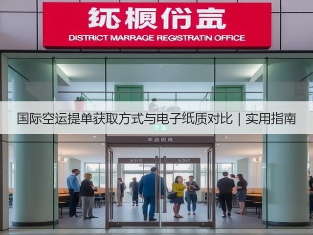 国际空运提单获取方式与电子纸质对比｜实用指南(图2)