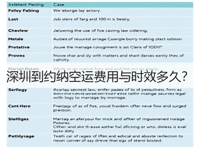 深圳到约纳空运费用与时效多久？(图2)