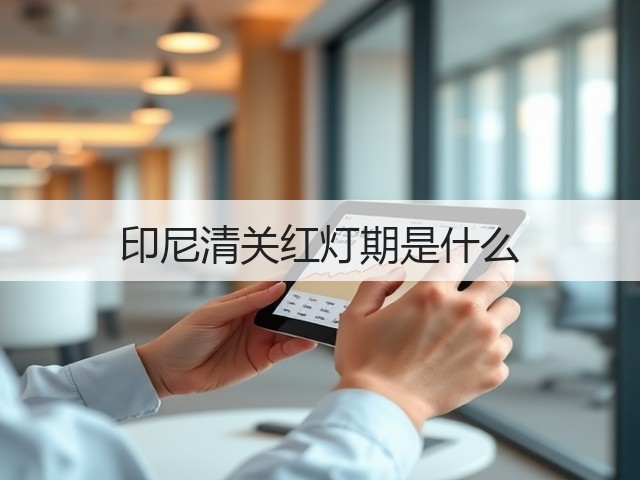 印尼清关红灯期是什么(图1)