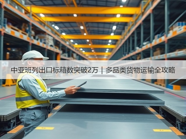 中亚班列出口标箱数突破2万｜多品类货物运输全攻略(图1)